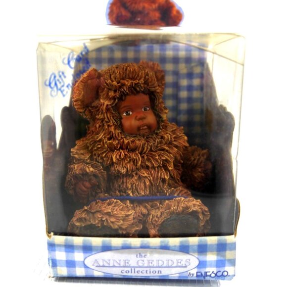 Vintage ANNE GEDDES by Enesco 3" tall ceramic figuring little boy 1998, NEW - Picture 1 of 3